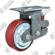 8"Iron Core PU Swivel Shockproof Caster Wheel 