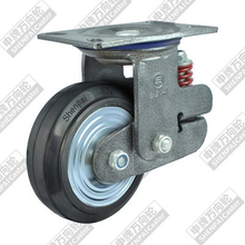 5"Iron Core Rubber Swivel Shockproof Caster Wheel 