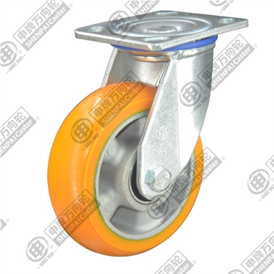 Heavy Duty Aluminum Core PU Swivel Caster Wheel 8inch （ARC Wheel）