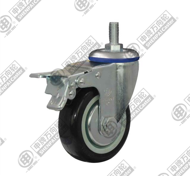 5" swivel conjoined with brake (TPR) Caster (Grey)