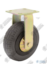 8"Rubber Elasticity Foam Rigid Caster Wheel 